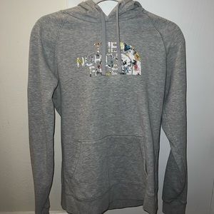 Grey North Face hoodie